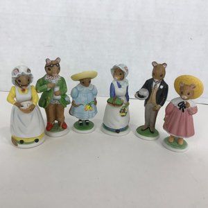 Anthropomorphic Woodhouse Mice, Franklin Mint, signed FP, 85